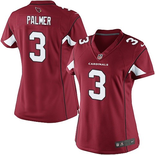 Women's Limited Carson Palmer Nike Jersey Red Home - #3 NFL Arizona Cardinals